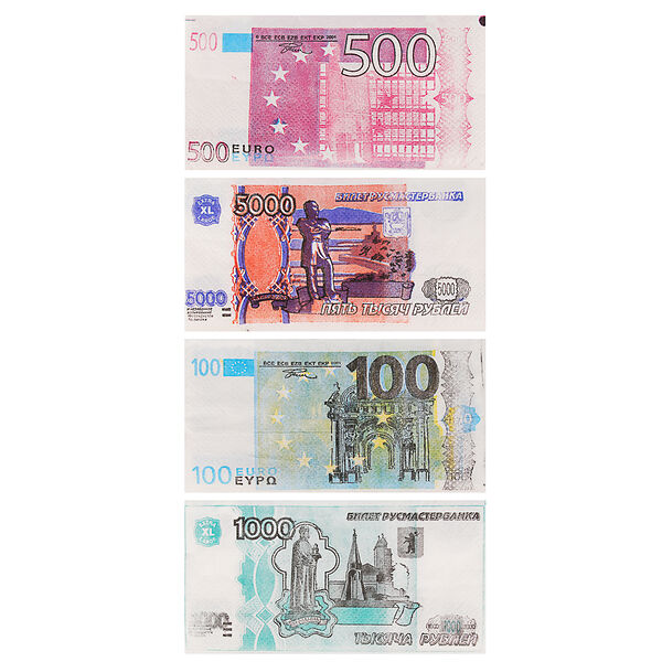 Салфетки сувенирные бумажные, 5 видов