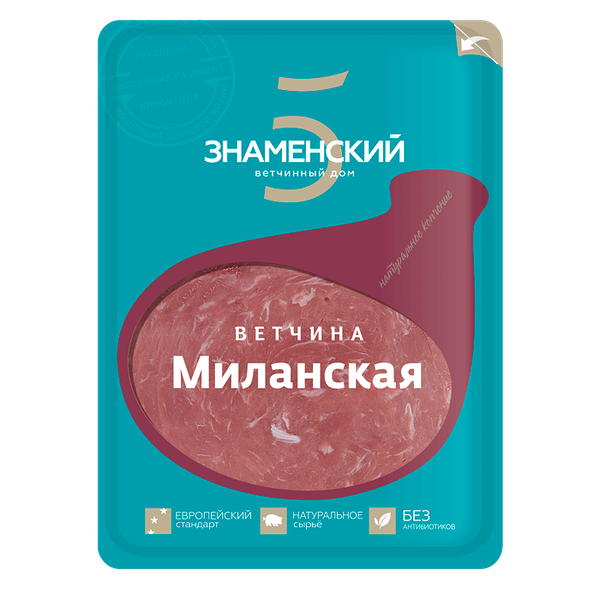 Ветчина Знаменский ветчинный дом Миланская, 100г