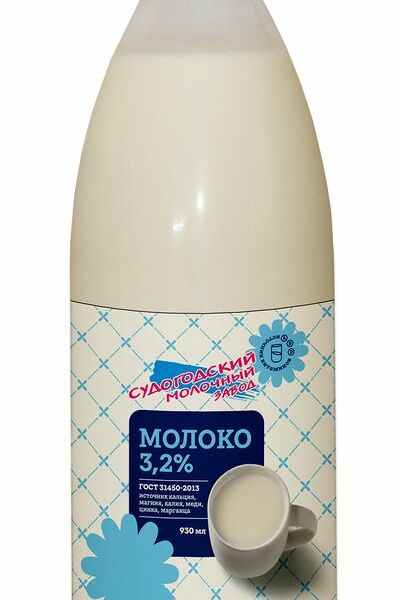 Молоко Судогодский МЗ пастеризованное 3.2%