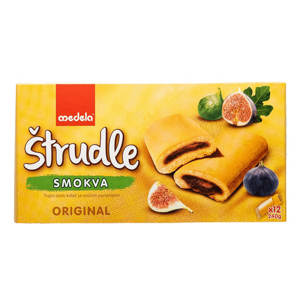 Печенье Leona Штрудель с яблочно-инжирной начинкой