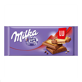 Шоколад молочный Milka с печеньем LU, 87г