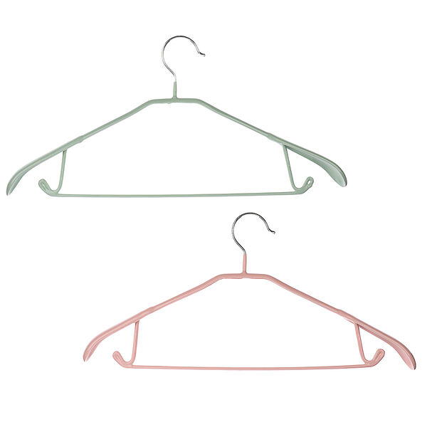 Vetta вешалка металлическая style c объемными плечами, 44см, металл, pvc, 2 цв.