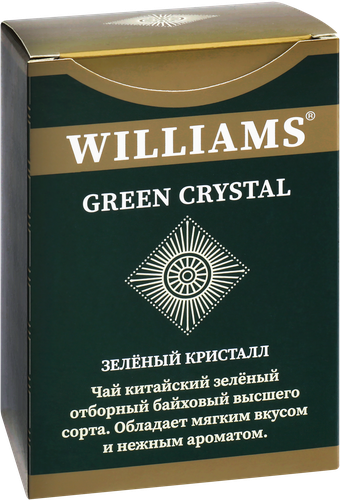 

Чай зеленый Williams Green Crystal отборный китайский байховый, листовой 100 г