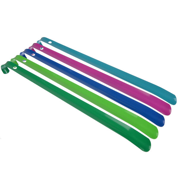 Фукс ложка для обуви металлическая цветная 55 см с крючком в ассортименте