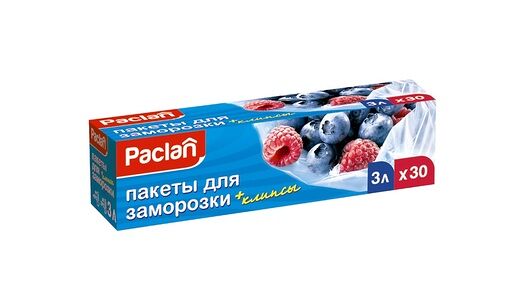 Пакеты для заморозки Paclan (32х25см) 3л, 30 шт