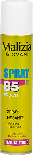 Лак для волос MALIZIA Giovani B5 strong hold, 250мл