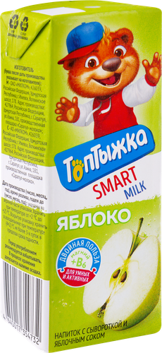 

Напиток сывороточный ТОПТЫЖКА Яблоко сокосодержащий, 200г