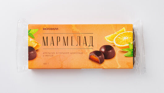 Мармелад Апельсин в горьком шоколаде с мятой