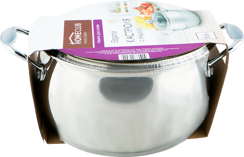 Кастрюля HOMECLUB Elegance нержавеющая сталь 6.6 л