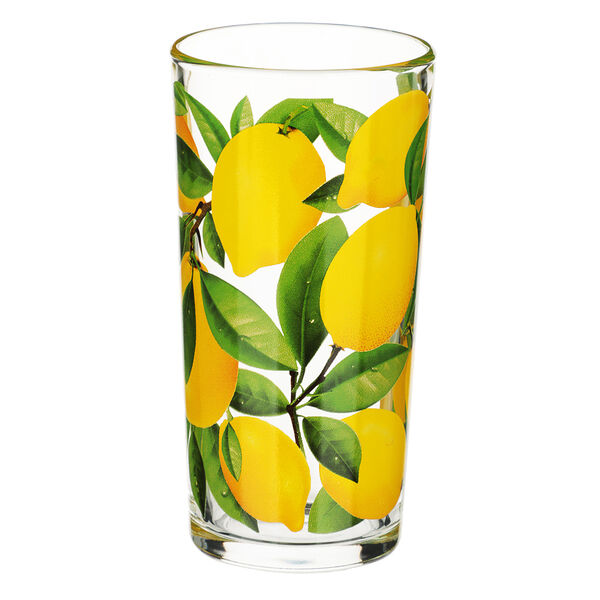 Стакан высокий 230мл, лимоны, стекло