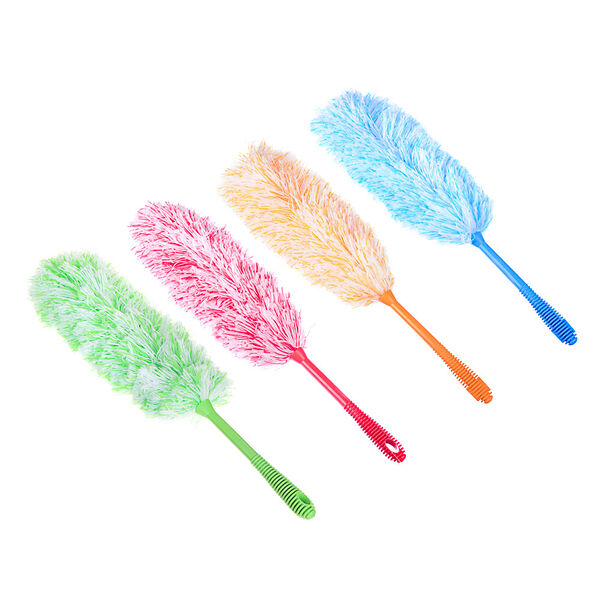 Сметка для удаления пыли Vetta, пластик, текстиль 55х7 см, 4 цвета, h320, в ассортименте