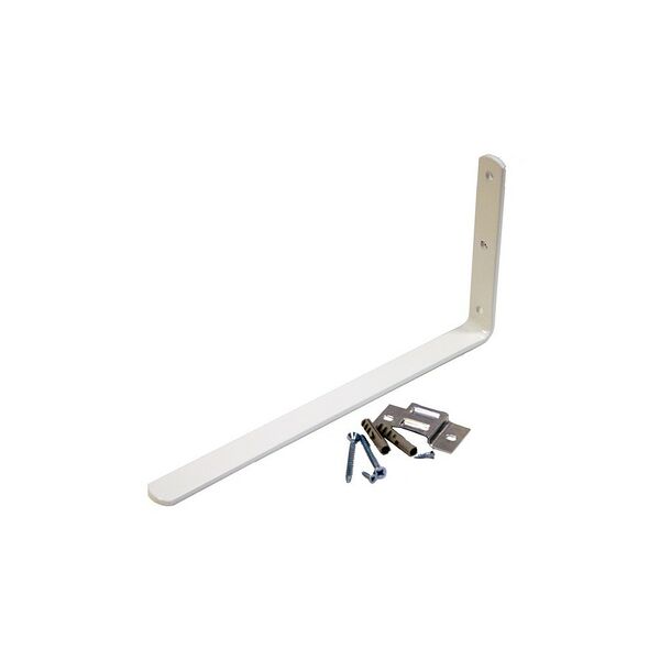 Кронштейн настенный Уют Оптима для шинного карниза, 25 см, сталь, белый