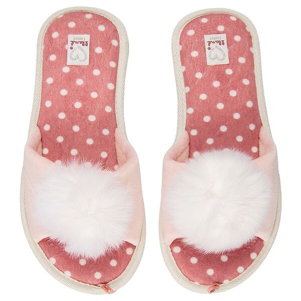 Тапочки домашние женские Lucky land Пушок, размер 39, текстиль, в ассортименте