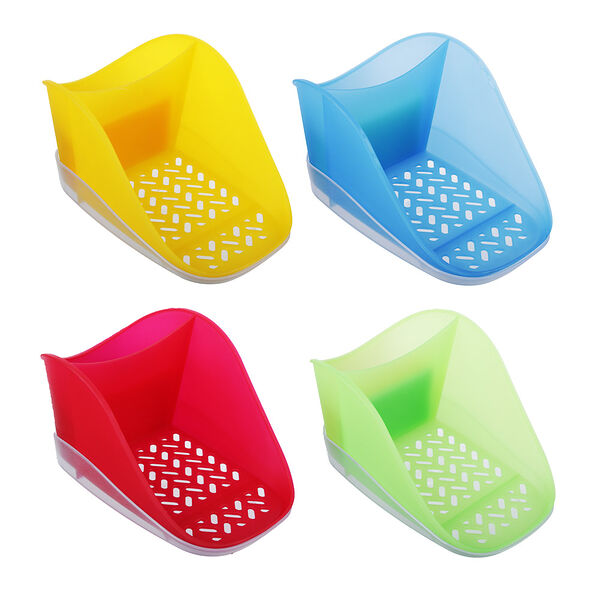 Berossi подставка для моющего средства и губки teo plus, 19х12х10см, пластик, 4 цвета в ассортименте