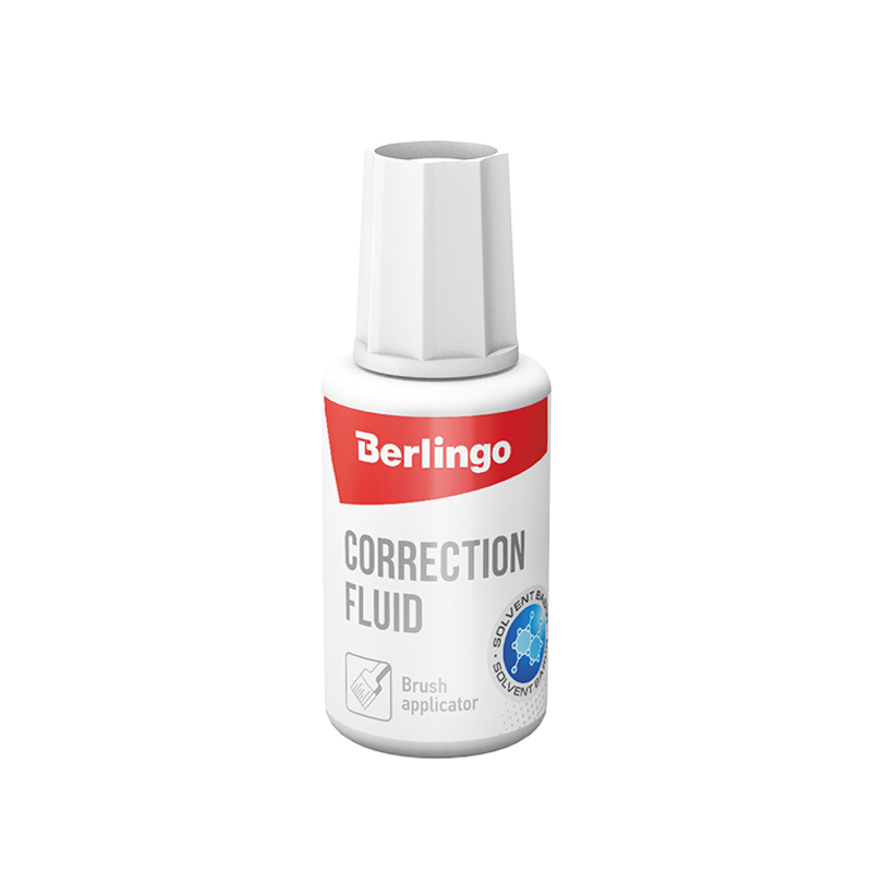 

Корректирующая жидкость Berlingo Correction Fluid с кистью 20 мл