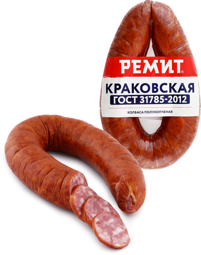

Колбаса полукопченая РЕМИТ Краковская ГОСТ, 350г