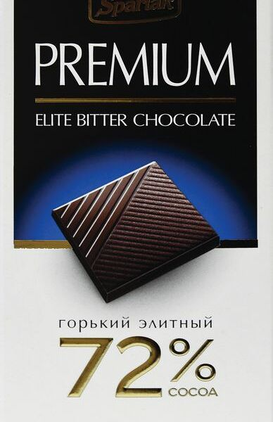 Шоколад горький СПАРТАК 72% какао, 95г