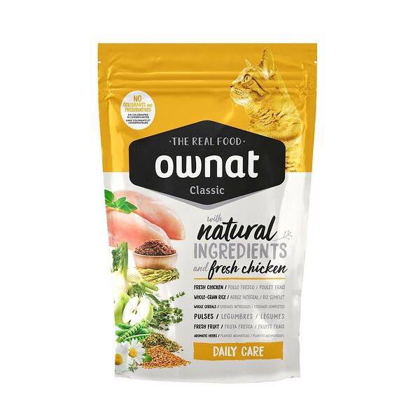 Classic Daily Care сухой корм Ownat для кошек с курицей, 400 гр.