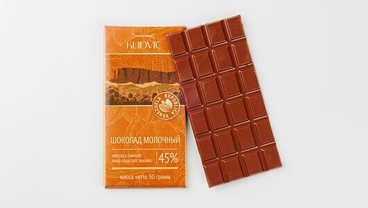 Шоколад молочный 45%
