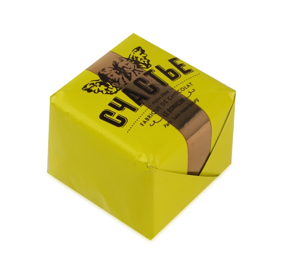 

Конфета Счастье пралине в молочном шоколаде с лаймом и перцем эспелет 50 г