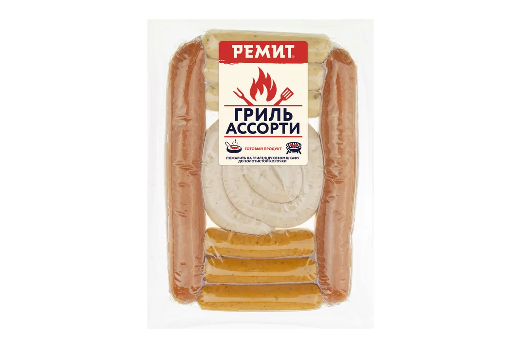 

Колбаски куриные Ремит Ассорти для гриля охлажденные 370 г