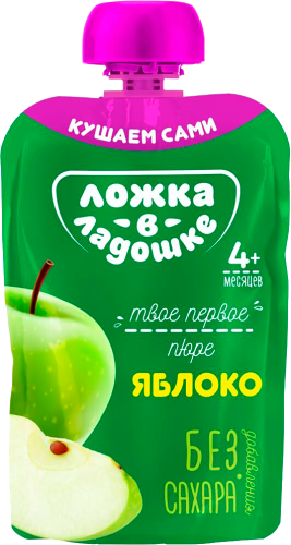 Пюре детское Ложка в ладошке яблочное с 4 месяцев 90 г