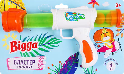 

Набор игровой Bigga Бластер с мячиками, 5 предметов, в ассортименте