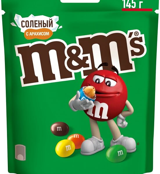 Драже M&Ms соленый с арахисом 145г