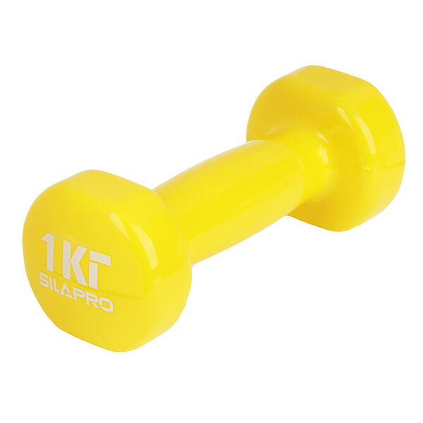 Silapro гантель с виниловым покрытием 1кг (+-100гр), металл