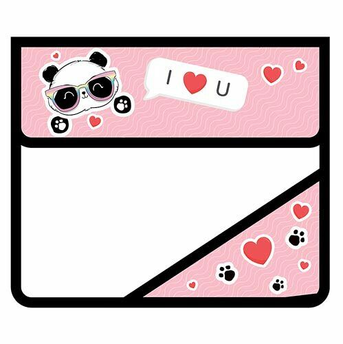 Папка для тетрадей Пчелка А5, на липучке, ПМ-А5-03, ПАНДА В ОЧКАХ 2023