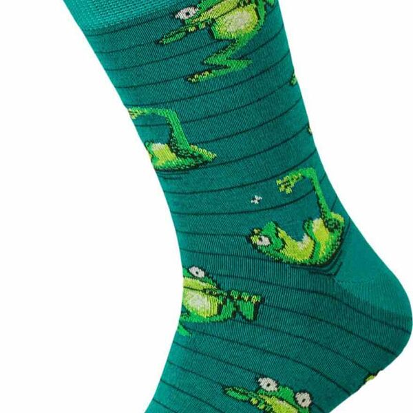 Носки мужские Grand Лягушка цвет: бирюзовый/зелёный, 45-47 р-р