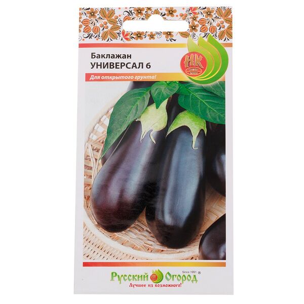 Баклажан Русский огород Универсал 6, 0.3 г