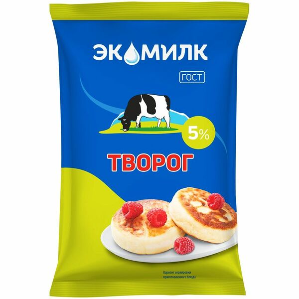 Творог Экомилк 5%, 180г