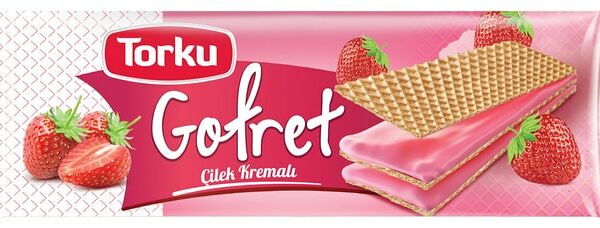 Вафли Torku с клубничным кремом 142г