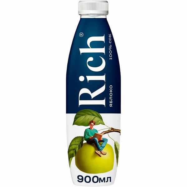 Сок Rich яблочный, 900мл