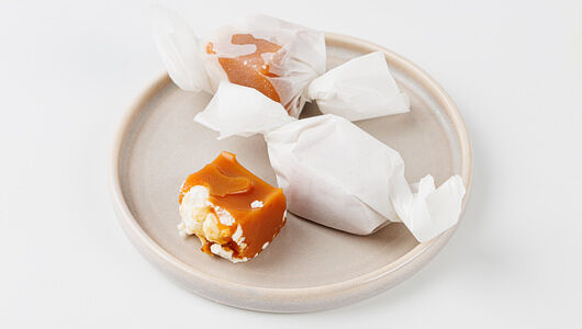 Сливочные ириски с попкорном, кафе