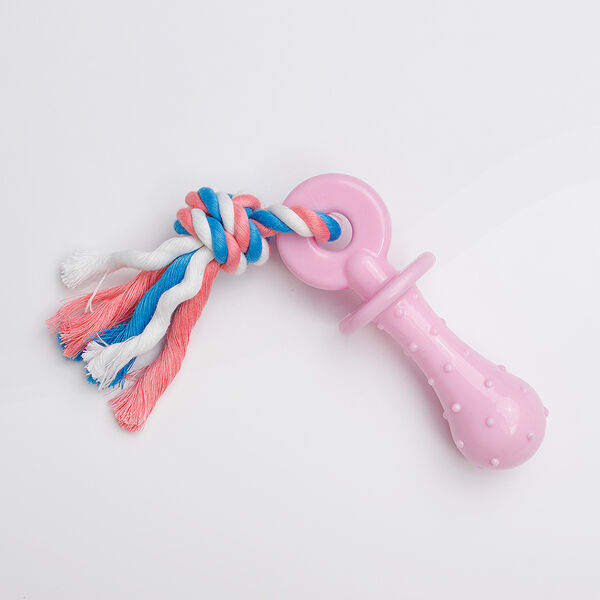 Игрушка для собак Rurri Соска-пустышка с веревкой
