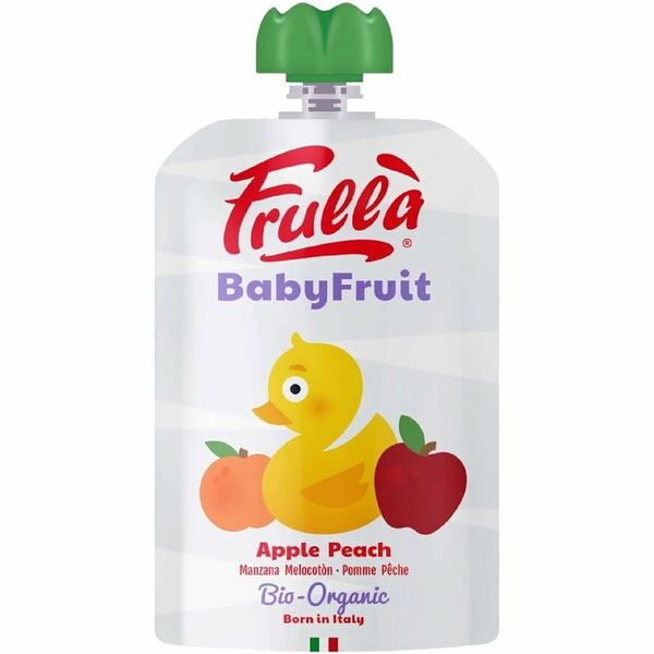 Пюре Frulla из яблок и персиков с 6 месяцев, 100г