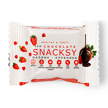 Батончик SNACKSY Raw Chocolate с ягодами
