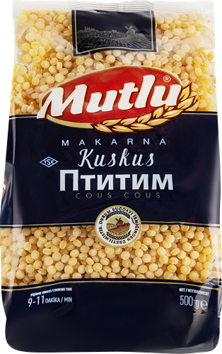 Макароны MUTLU Ptitim, птитим, 500г