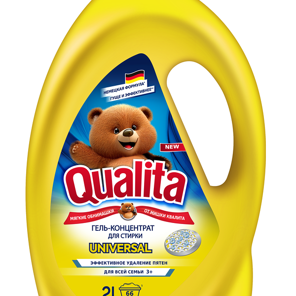 Гель для стирки цветного белья Qualita Универсальный, 2 л
