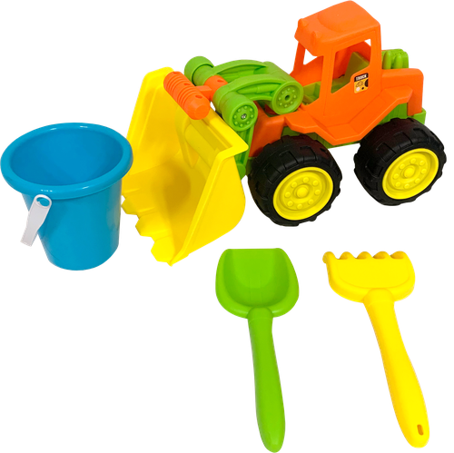 

Набор игровой для песка BIGGA Трактор 35см, 7 предметов, Арт. ZH086134