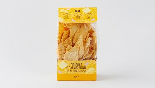 Печенье с пармезаном, кунжутом и чесноком