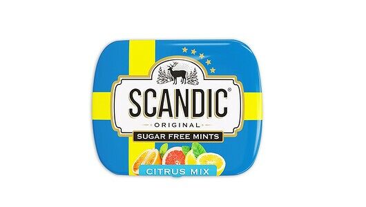 Драже освежающие Scandic Citrus Mix (Цитрусовый микс) без сахара 14г