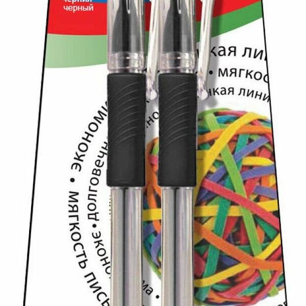 Ручка гелевая Flexoffice Sunbeam 0,5 мм черная, 2 шт