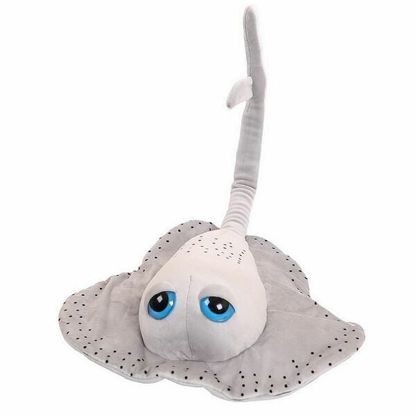 Игрушка мягкая Abtoys Рыба скат серый, 25 см, Арт. M4917