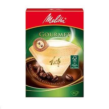 Фильтры для заваривания кофе Melitta Gourmet бумажные, 80 шт.
