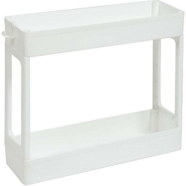 Этажерка Violet узкая 2-х ярусная белый