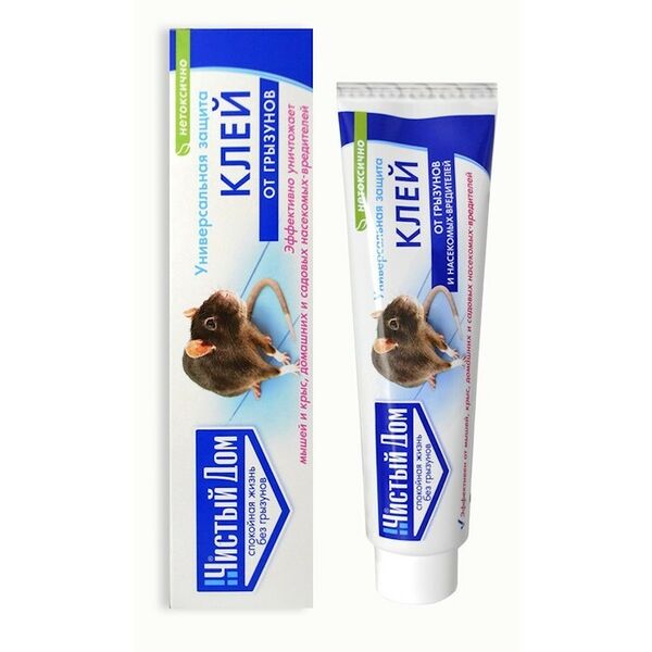 Средство от грызунов и насекомых-вредителей Чистый дом, клей, 130 г