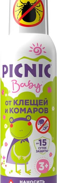 Аэрозоль Picnic Baby от клещей и комаров 125мл